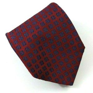 Teo Grimaldi Red and Blue Geometric Tie